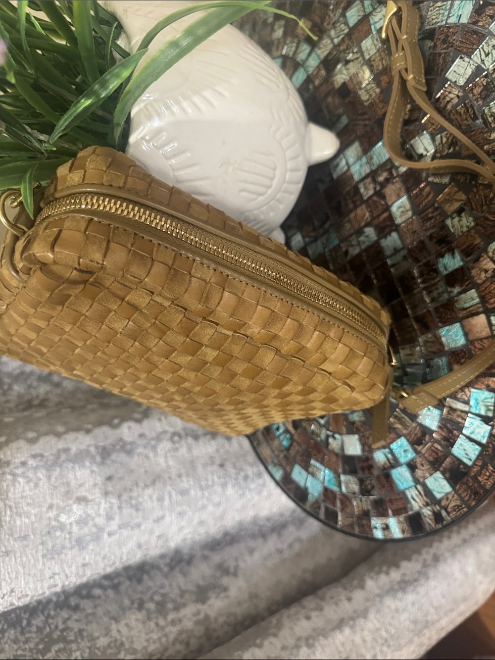 Clare .V Midi Sac Woven Crossbody Bag
Clare V.